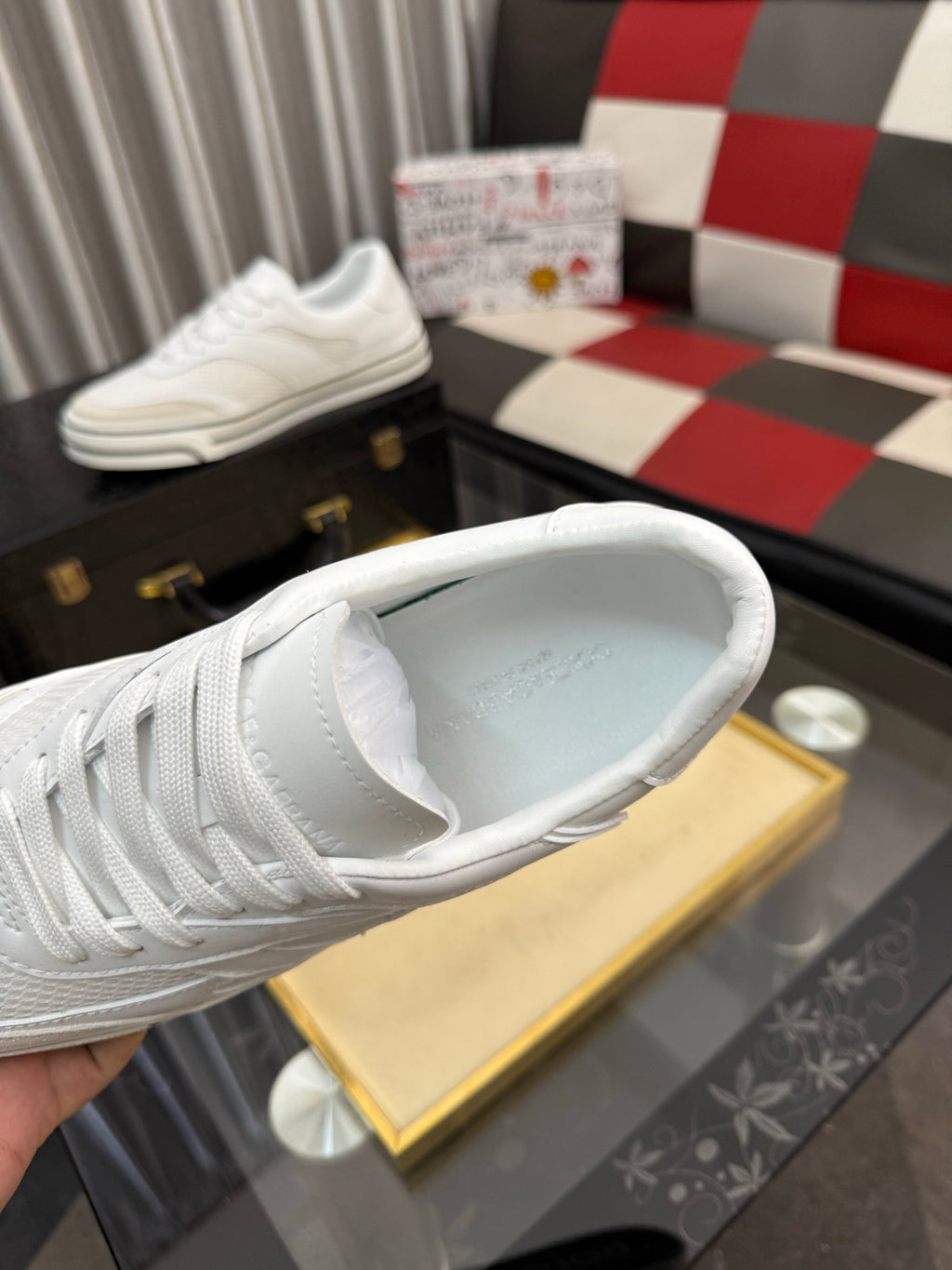Dolce & Gabbana DG Silk Calfskin & Nubuck Casual Sneakers
