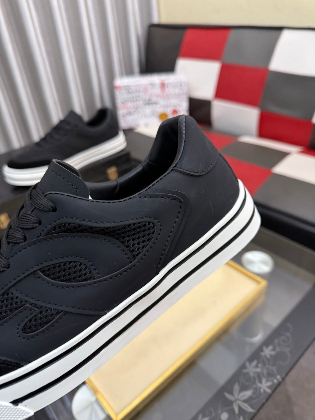 Dolce & Gabbana DG Silk Calfskin & Nubuck Casual Sneakers
