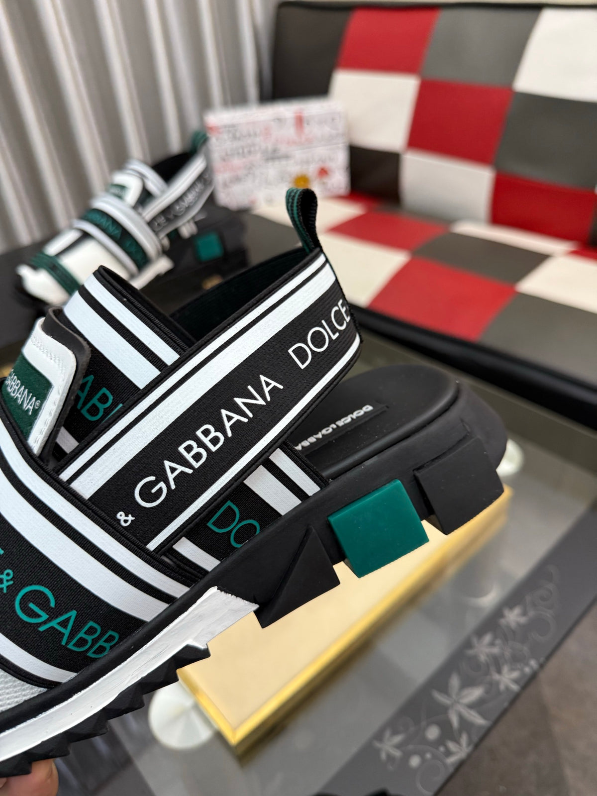 Dolce & Gabbana DG Men's PVC Slides with Molded TPU Sole