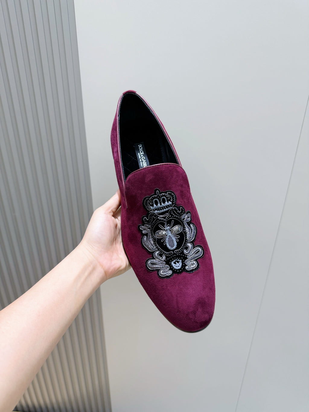 Dolce & Gabbana DG Men's Moccasin Loafers with Metal Horsebit