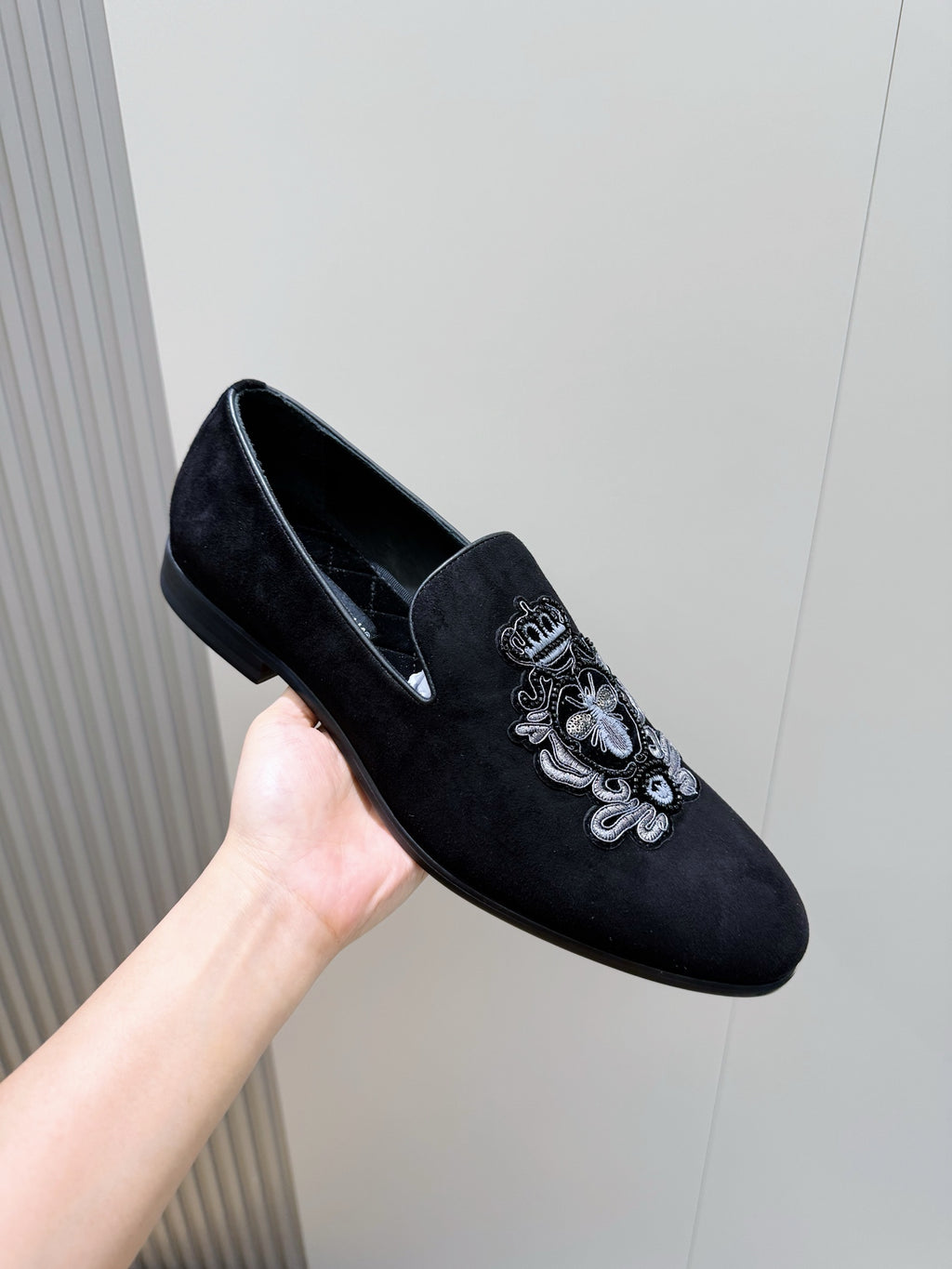 Dolce & Gabbana DG Men's Moccasin Loafers with Metal Horsebit