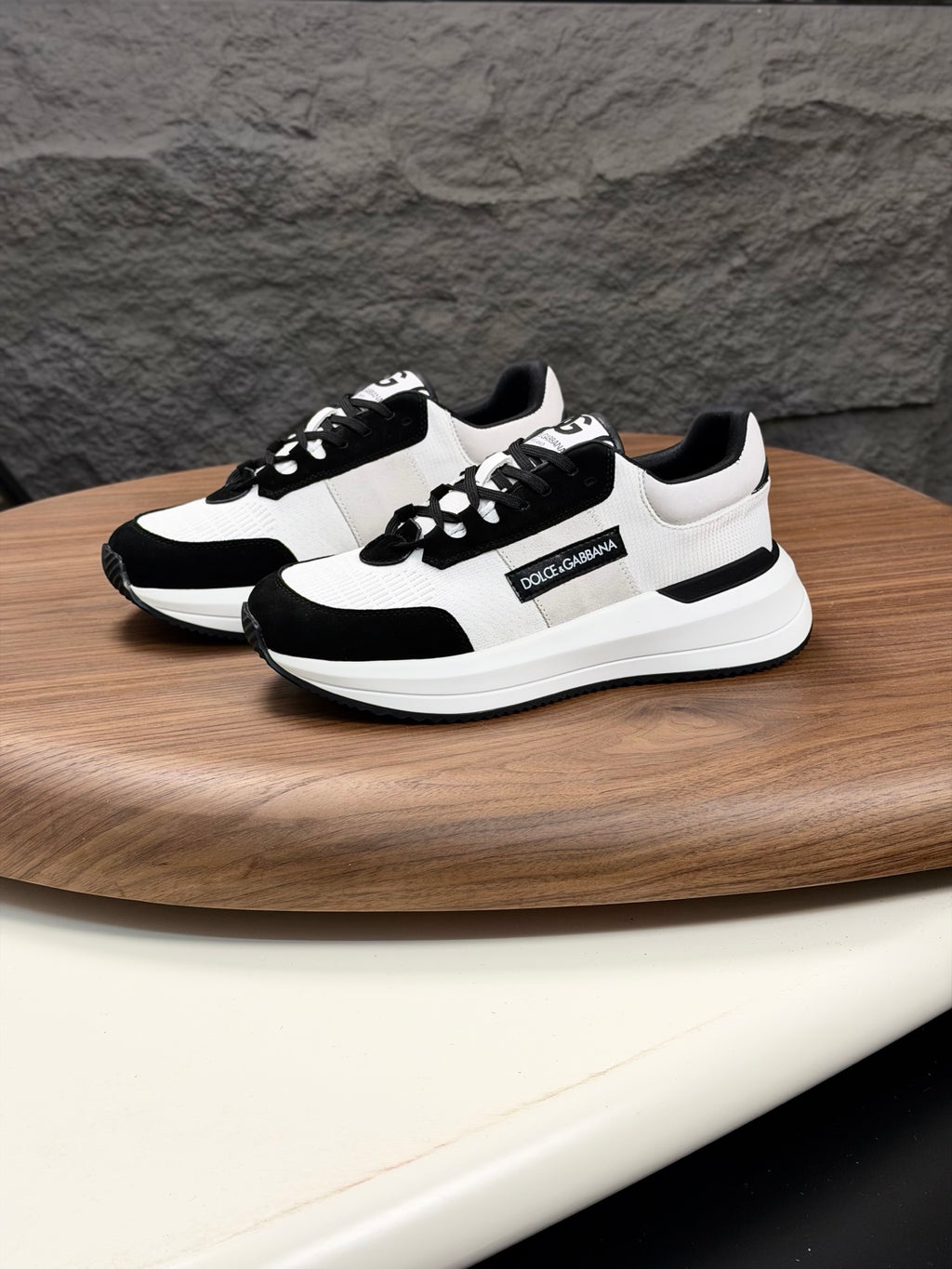 Dolce & Gabbana DG Premium Men's Mixed-Material Casual Sneakers