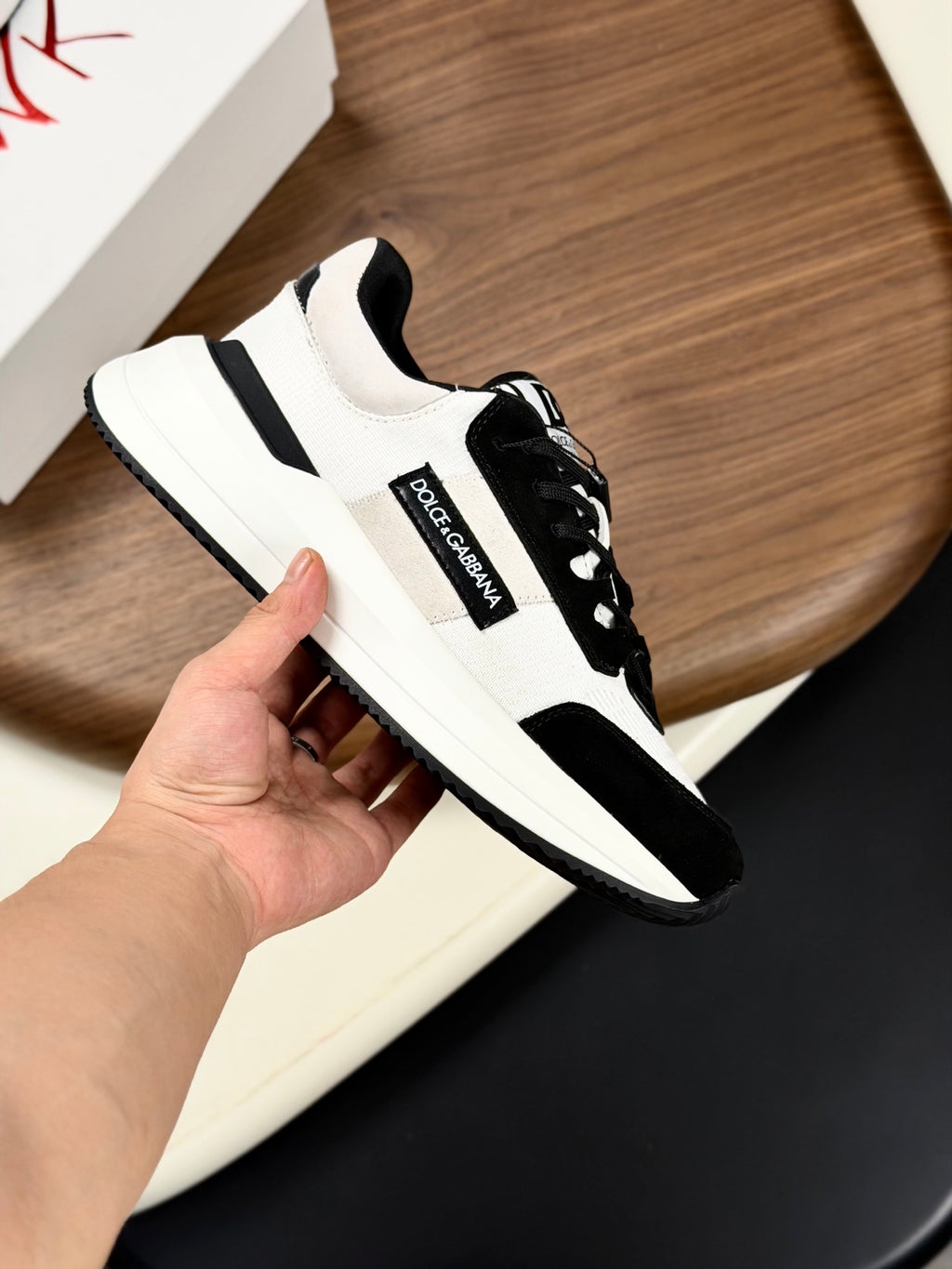 Dolce & Gabbana DG Premium Men's Mixed-Material Casual Sneakers