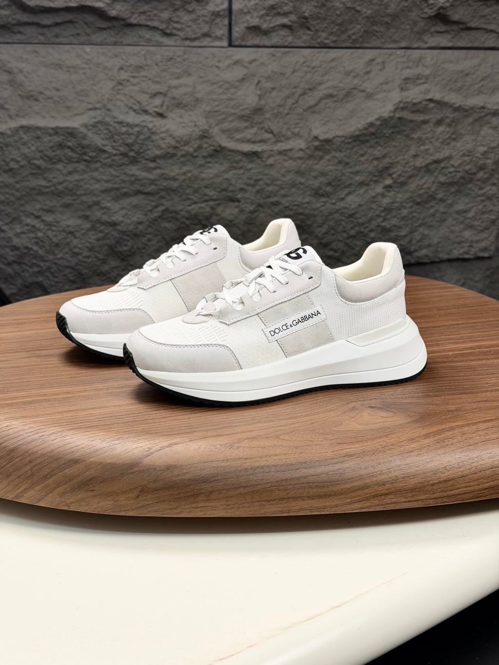 Dolce & Gabbana DG Premium Men's Mixed-Material Casual Sneakers