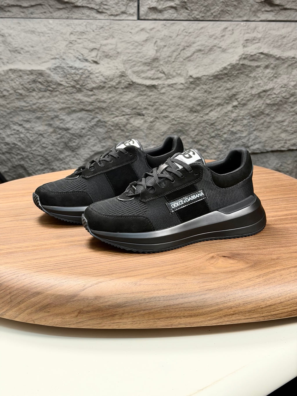 Dolce & Gabbana DG Premium Men's Mixed-Material Casual Sneakers