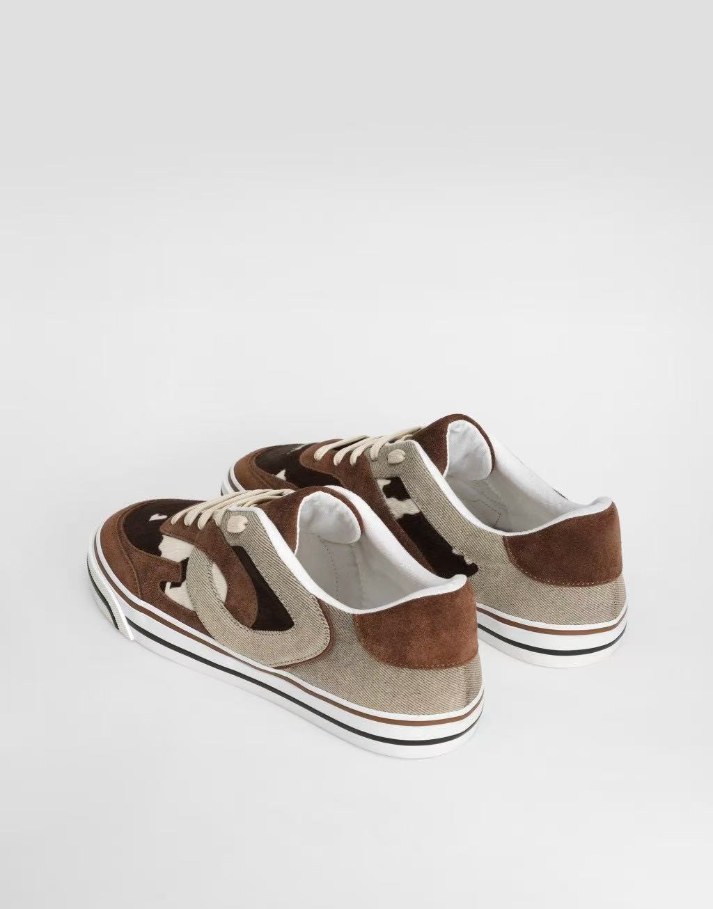 Dolce & Gabbana DG Men's Multi-Material Casual Sneakers 4 Colors