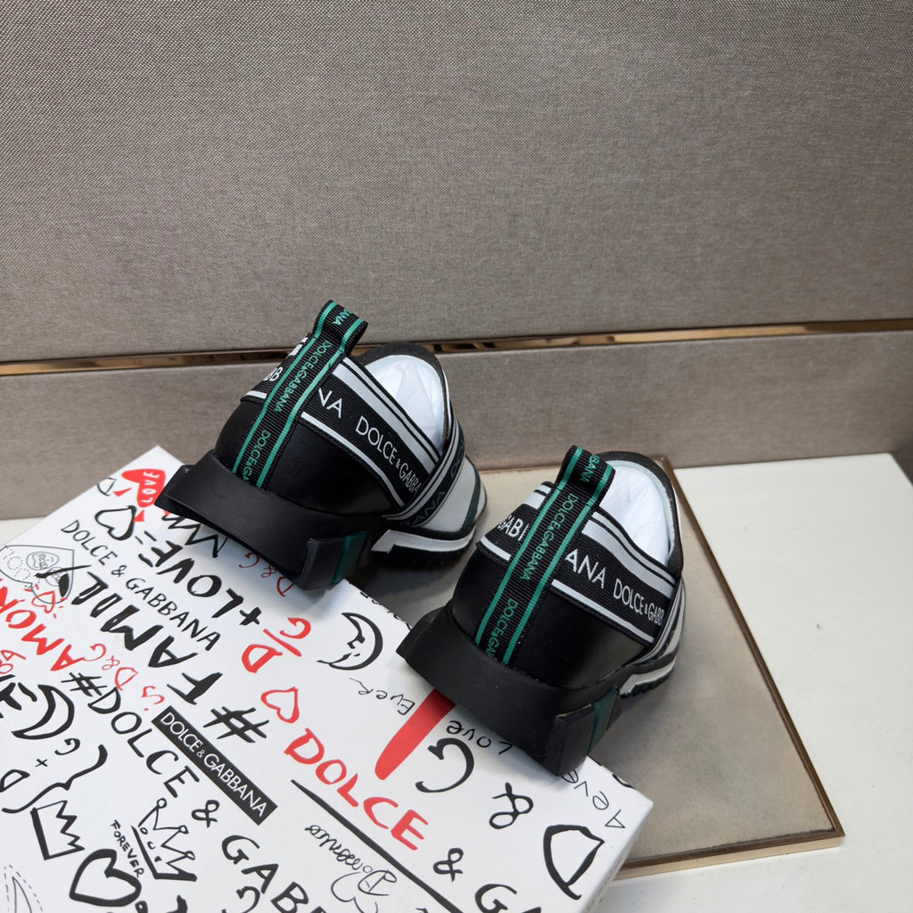 Dolce & Gabbana DG Couple's Multi-Material Casual Sneakers 5 Colors