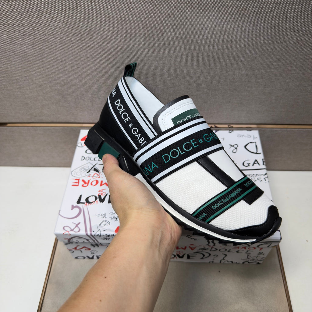 Dolce & Gabbana DG Couple's Multi-Material Casual Sneakers 5 Colors