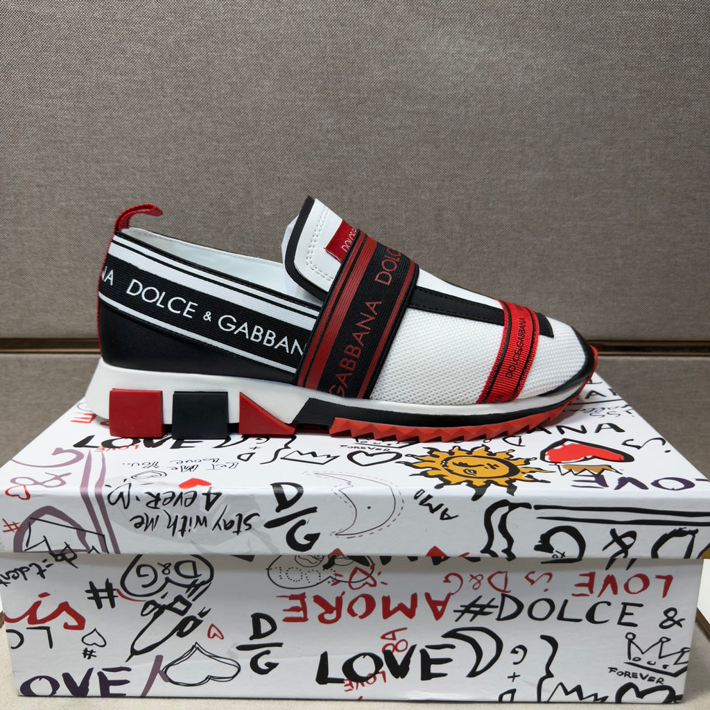 Dolce & Gabbana DG Couple's Multi-Material Casual Sneakers 5 Colors
