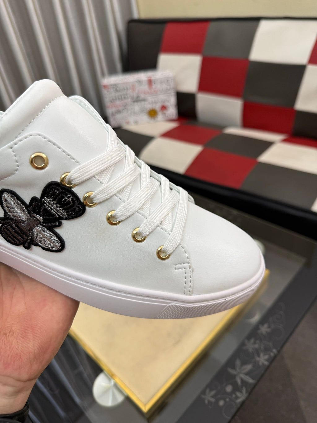 Dolce & Gabbana DG Silk Calfskin & Nubuck Casual Sneakers