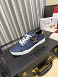 Dolce & Gabbana DG Silk Calfskin & Nubuck Casual Sneakers