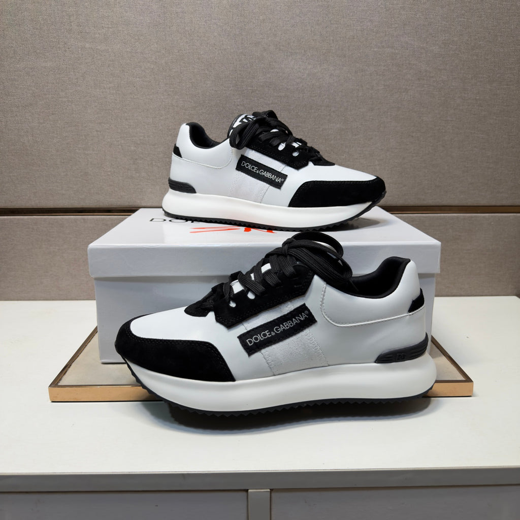 Dolce & Gabbana DG Men's Multi-Material Casual Sneakers 3 Colors