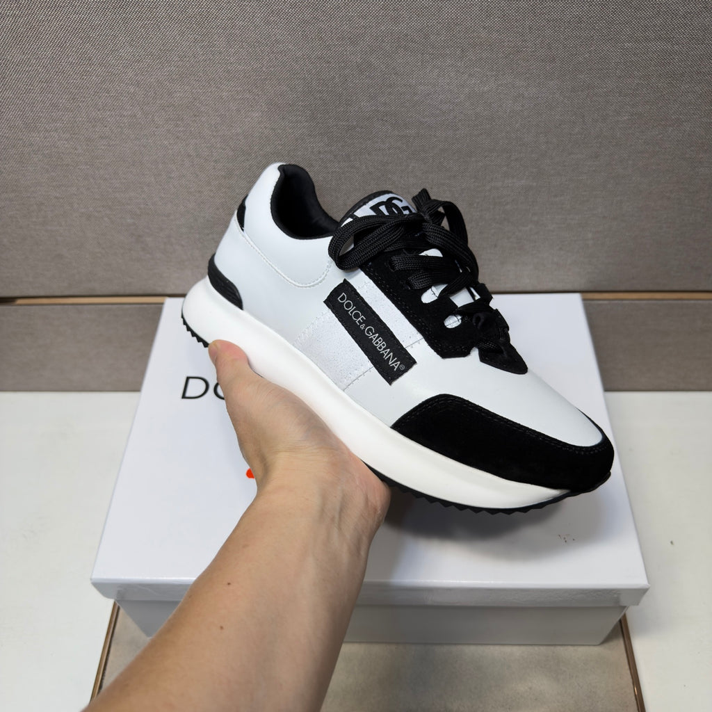 Dolce & Gabbana DG Men's Multi-Material Casual Sneakers 3 Colors