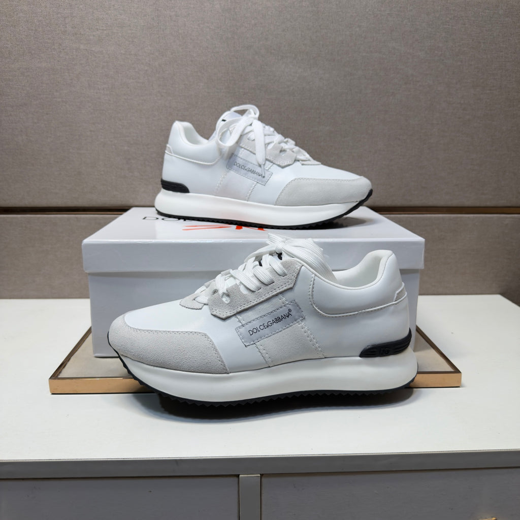 Dolce & Gabbana DG Men's Multi-Material Casual Sneakers 3 Colors