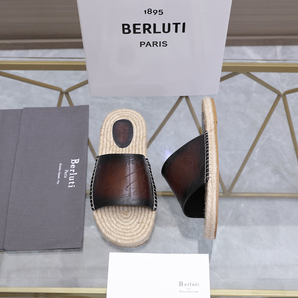 Berluti Men's Edge-Last Leather Casual Shoes