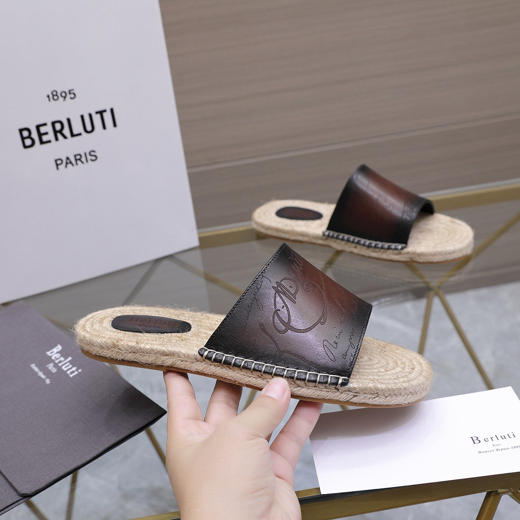Berluti Men's Edge-Last Leather Casual Shoes