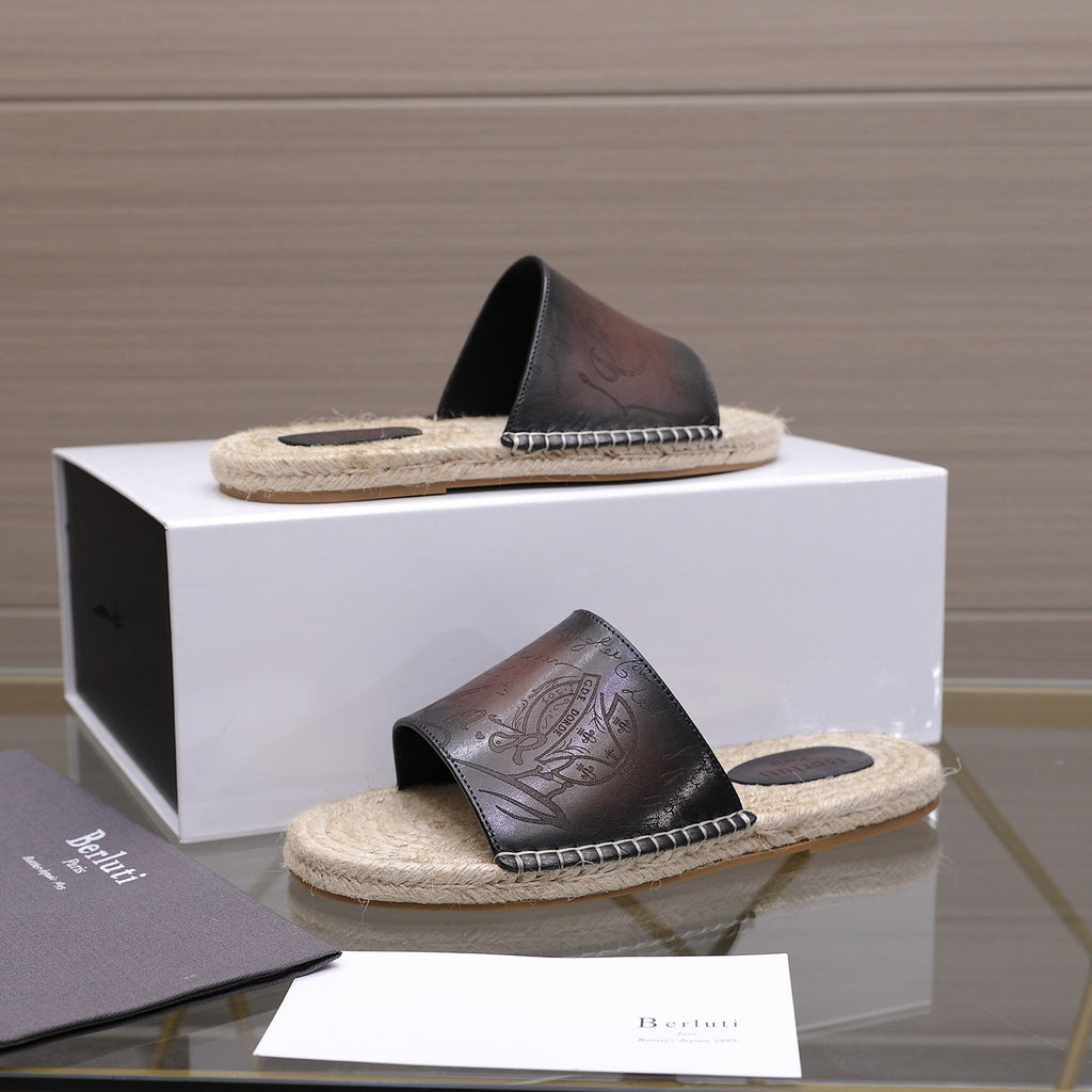 Berluti Men's Edge-Last Leather Casual Shoes