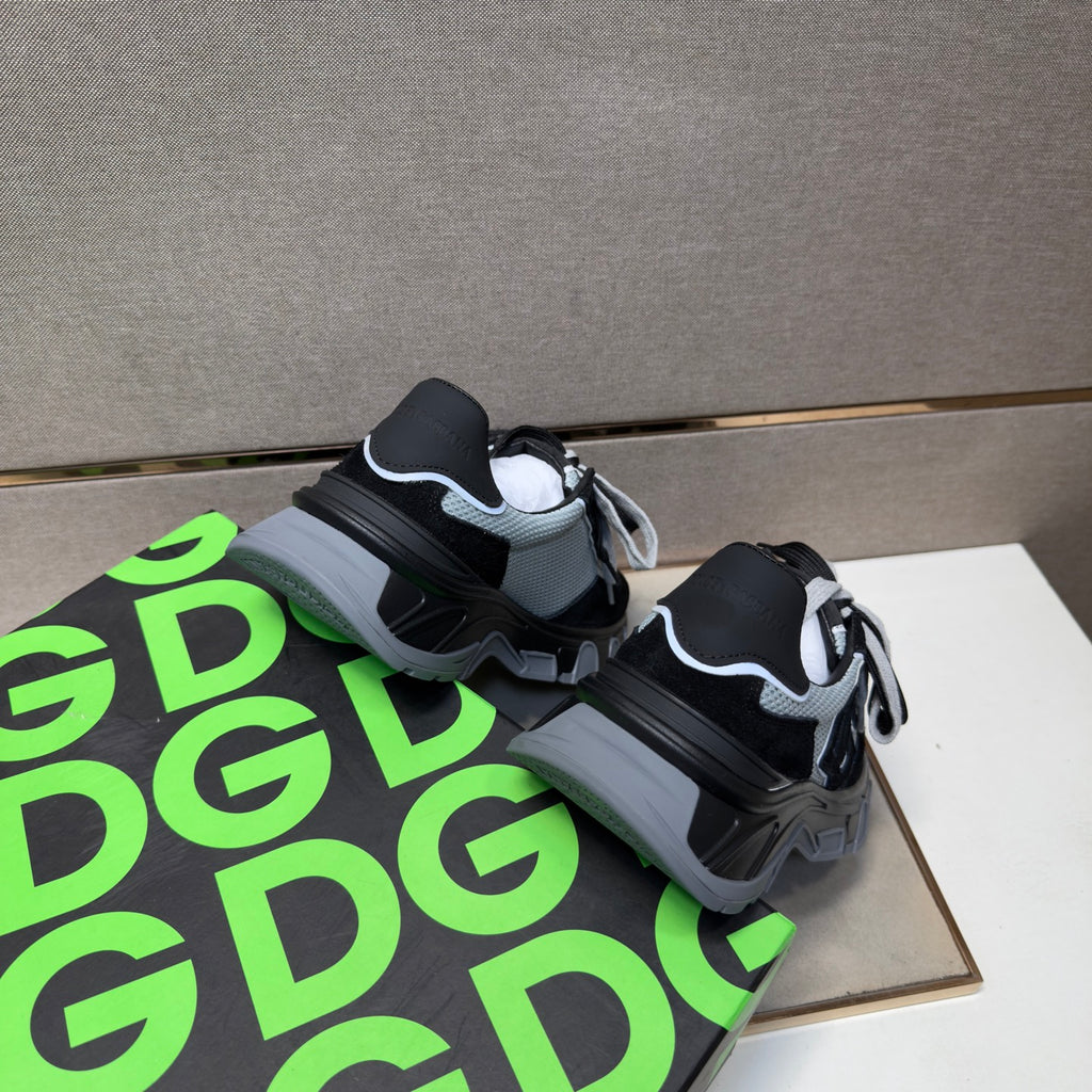 Dolce & Gabbana DG Men's Multi-Material Casual Sneakers Multi-Color
