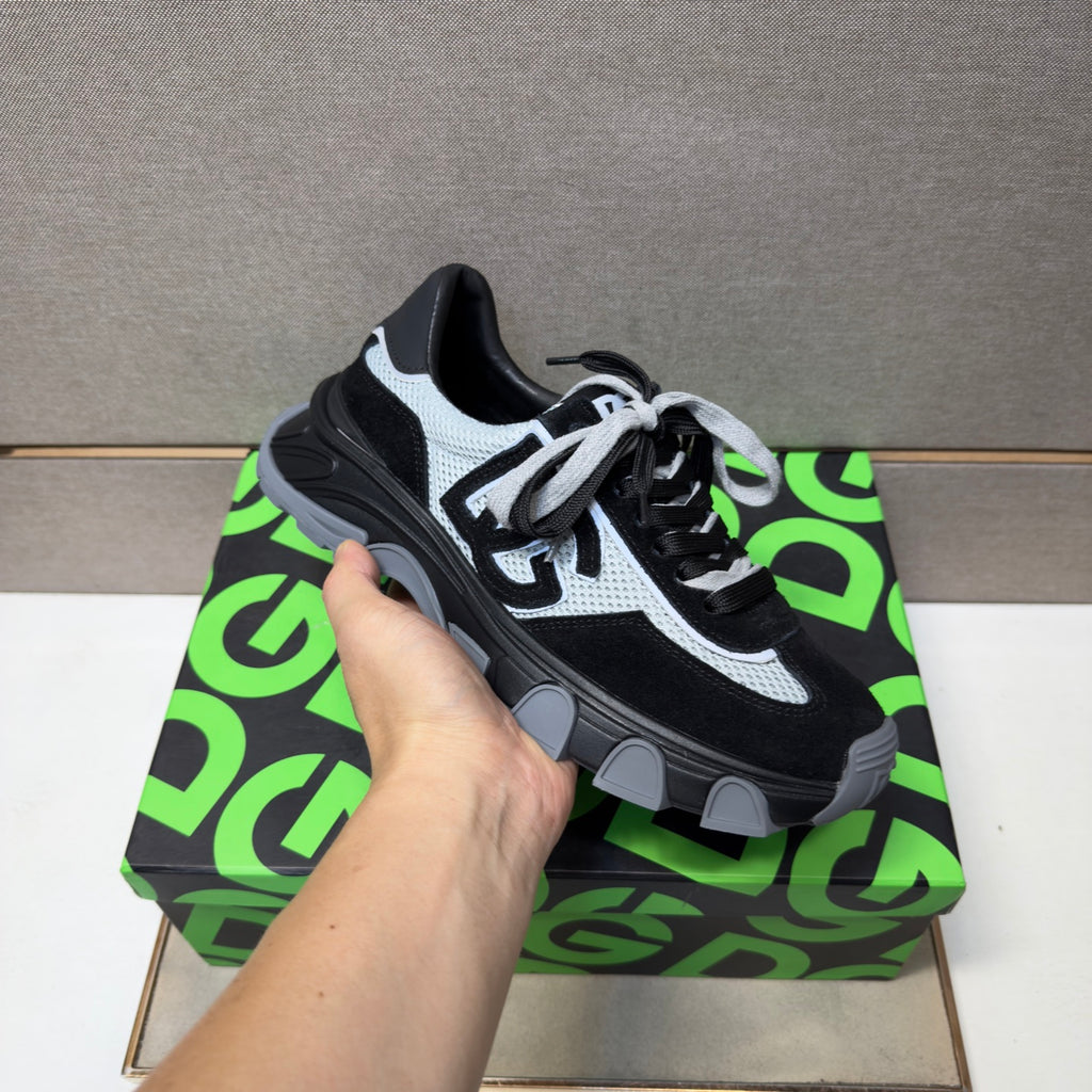 Dolce & Gabbana DG Men's Multi-Material Casual Sneakers Multi-Color