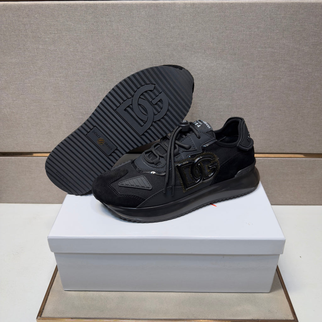 Dolce & Gabbana DG Couple's Multi-Material Casual Sneakers Multi-Color
