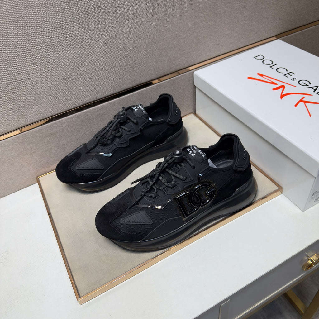 Dolce & Gabbana DG Couple's Multi-Material Casual Sneakers Multi-Color