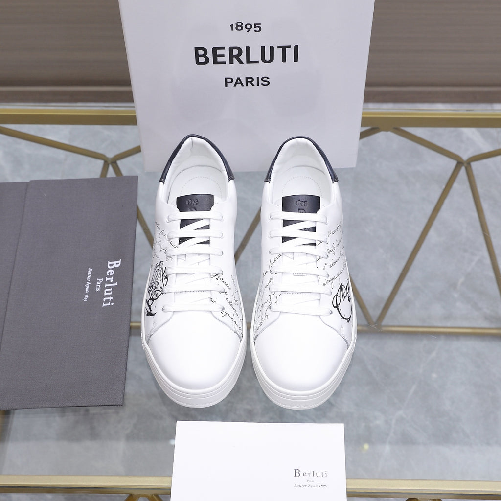 Berluti Men's Edge-Last Leather Casual Shoes