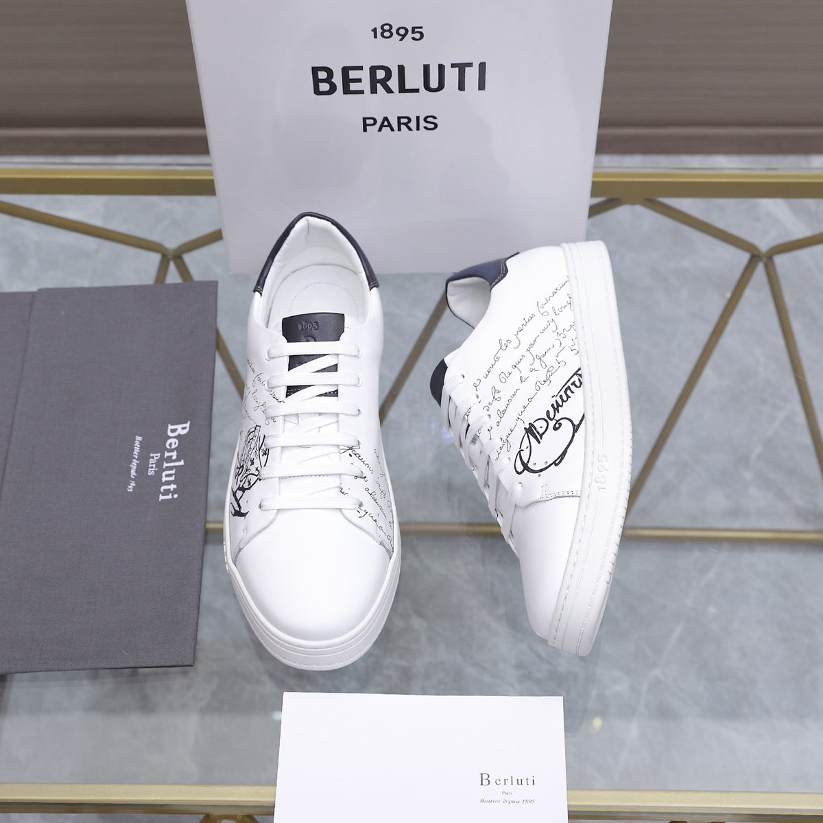Berluti Men's Edge-Last Leather Casual Shoes