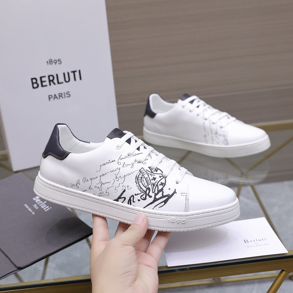 Berluti Men's Edge-Last Leather Casual Shoes