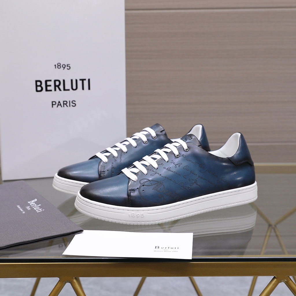 Berluti Men's Edge-Last Leather Casual Shoes