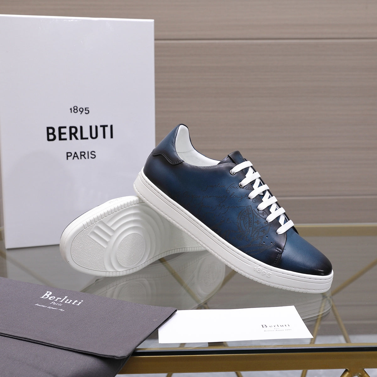 Berluti Men's Edge-Last Leather Casual Shoes