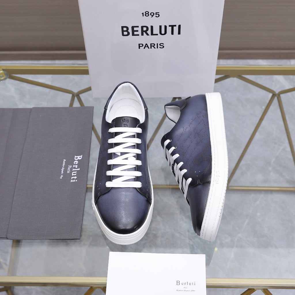 Berluti Men's Edge-Last Leather Casual Shoes