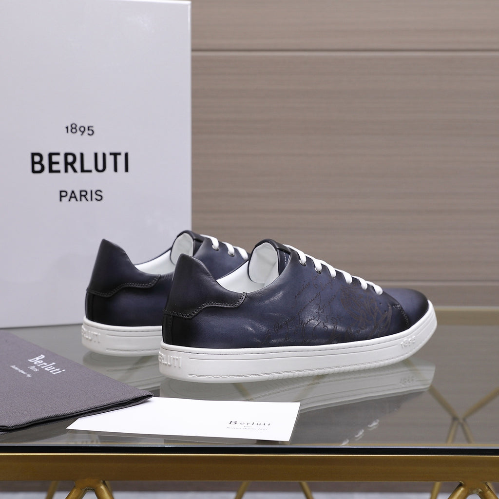 Berluti Men's Edge-Last Leather Casual Shoes