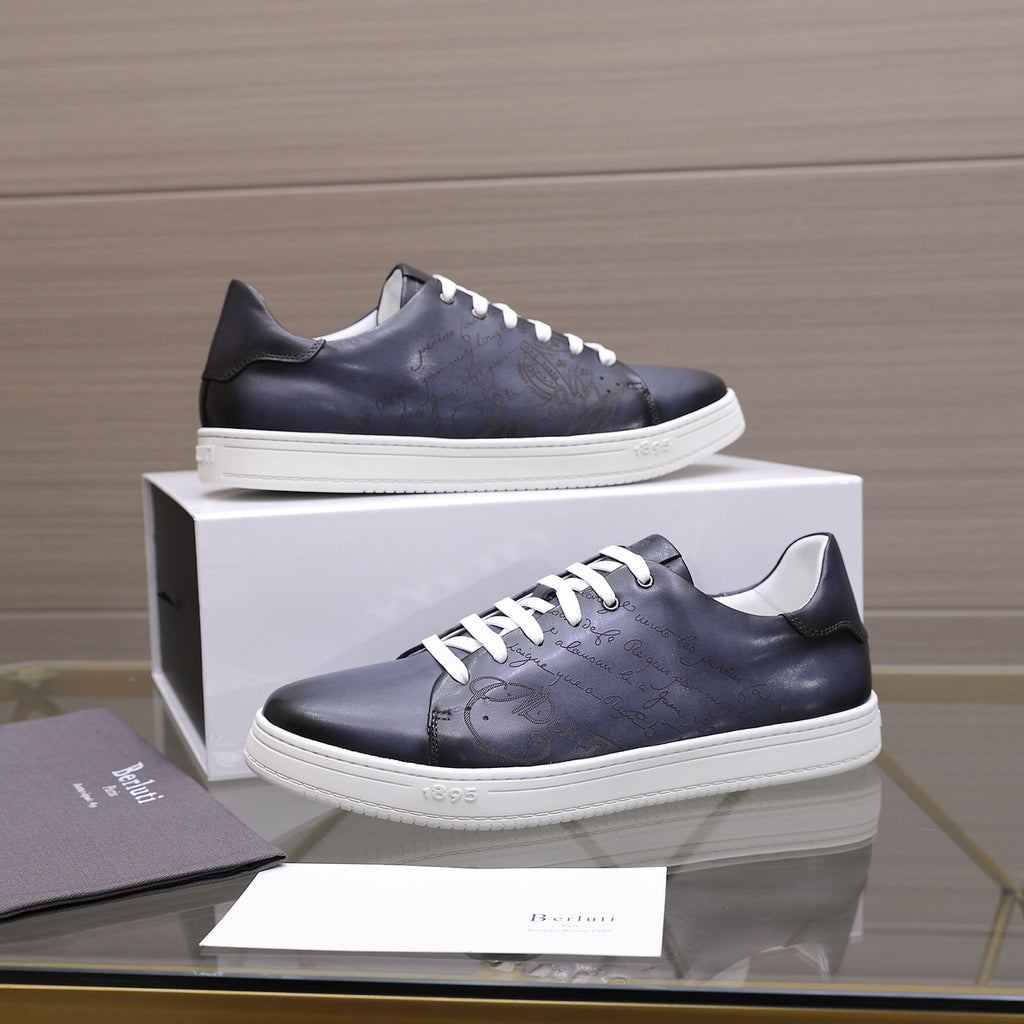 Berluti Men's Edge-Last Leather Casual Shoes
