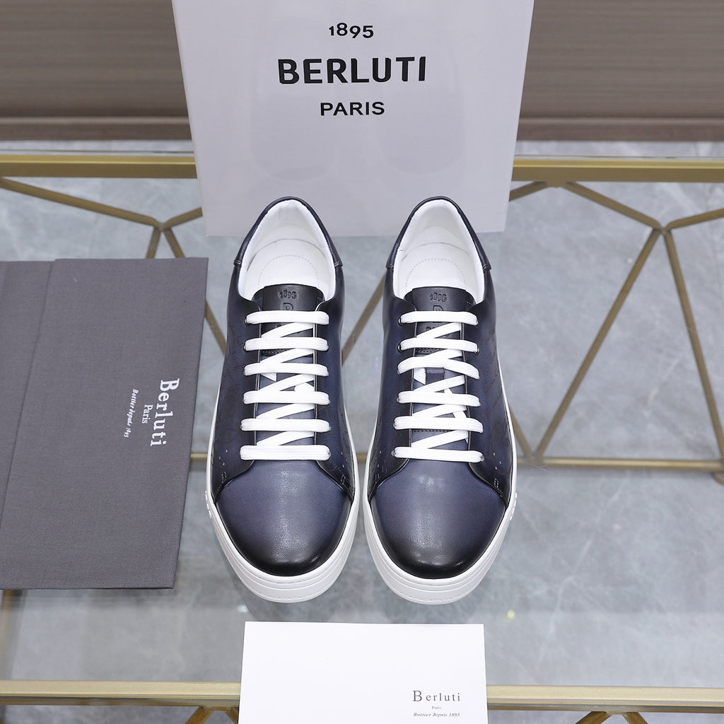 Berluti Men's Edge-Last Leather Casual Shoes