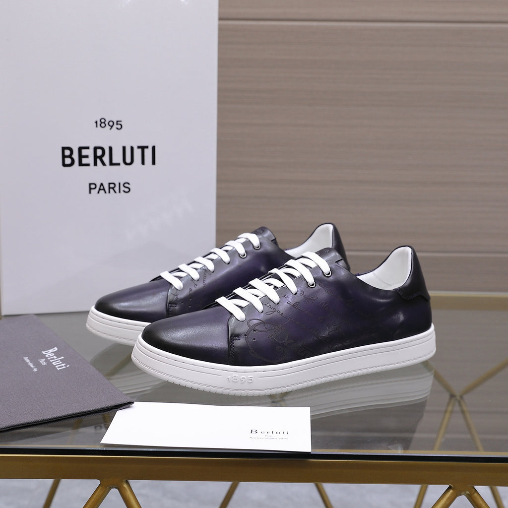 Berluti Men's Edge-Last Leather Casual Shoes