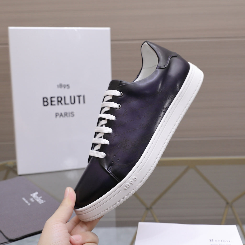 Berluti Men's Edge-Last Leather Casual Shoes