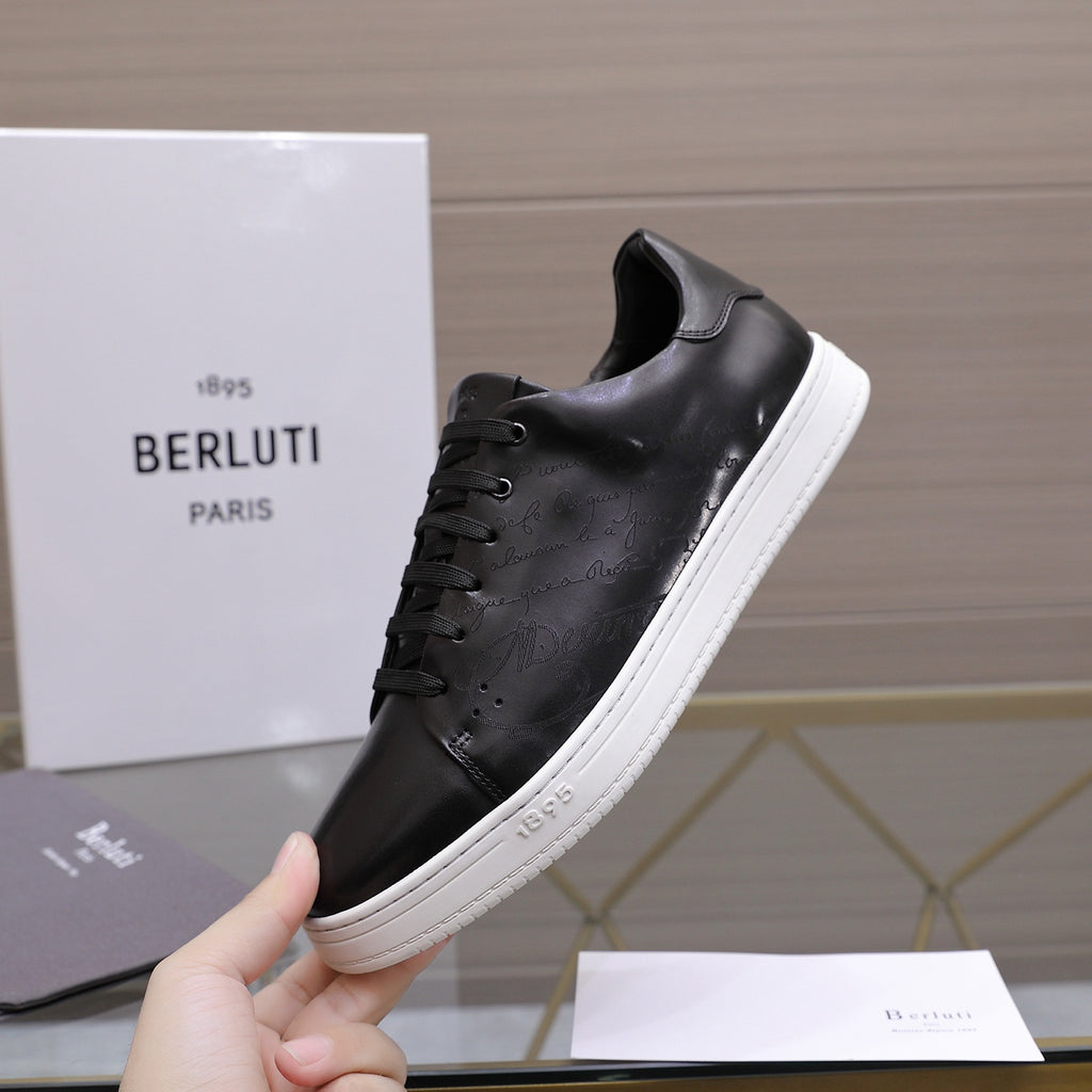 Berluti Men's Edge-Last Leather Casual Shoes
