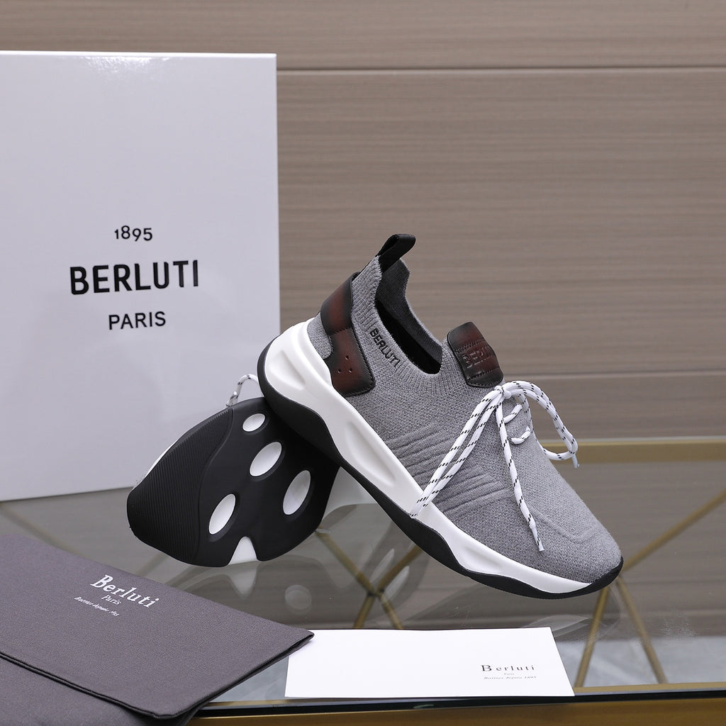Berluti Men's Edge-Last Leather Casual Shoes