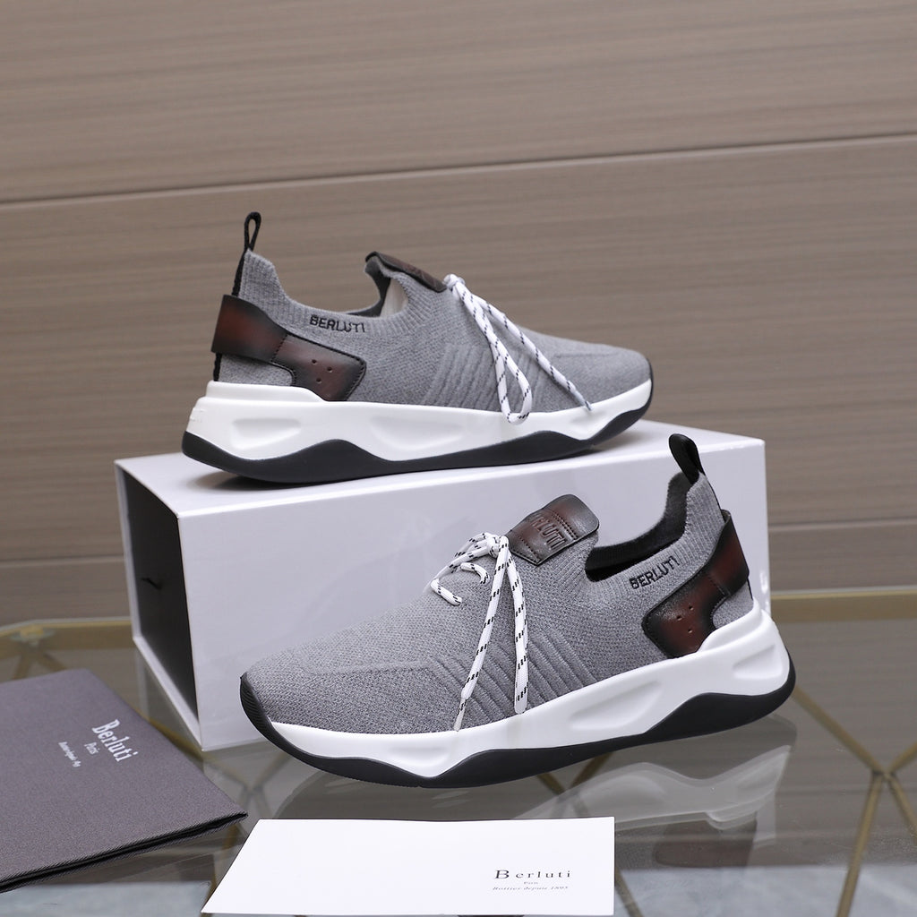 Berluti Men's Edge-Last Leather Casual Shoes