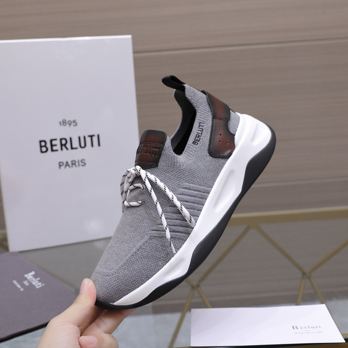 Berluti Men's Edge-Last Leather Casual Shoes