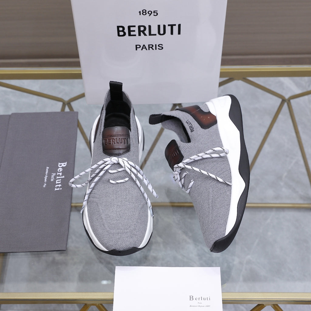 Berluti Men's Edge-Last Leather Casual Shoes