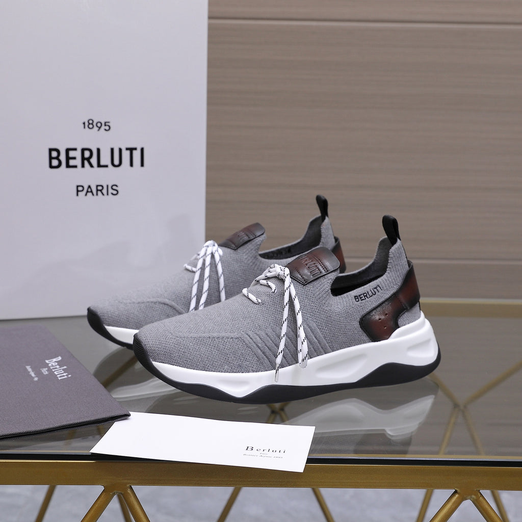 Berluti Men's Edge-Last Leather Casual Shoes