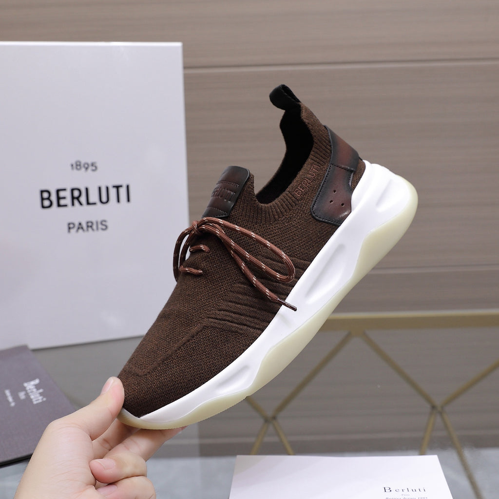 Berluti Men's Edge-Last Leather Casual Shoes