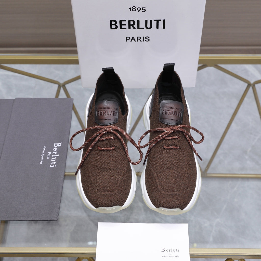 Berluti Men's Edge-Last Leather Casual Shoes