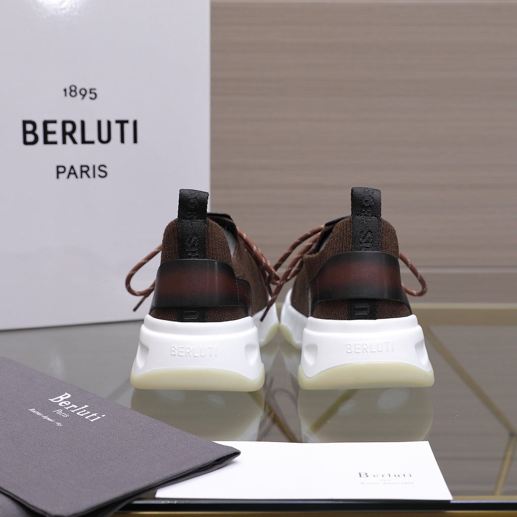 Berluti Men's Edge-Last Leather Casual Shoes