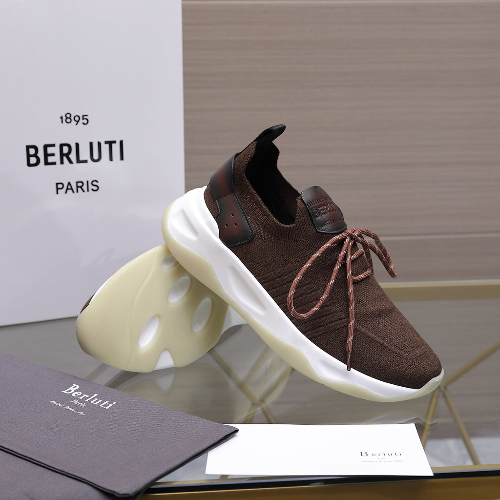 Berluti Men's Edge-Last Leather Casual Shoes