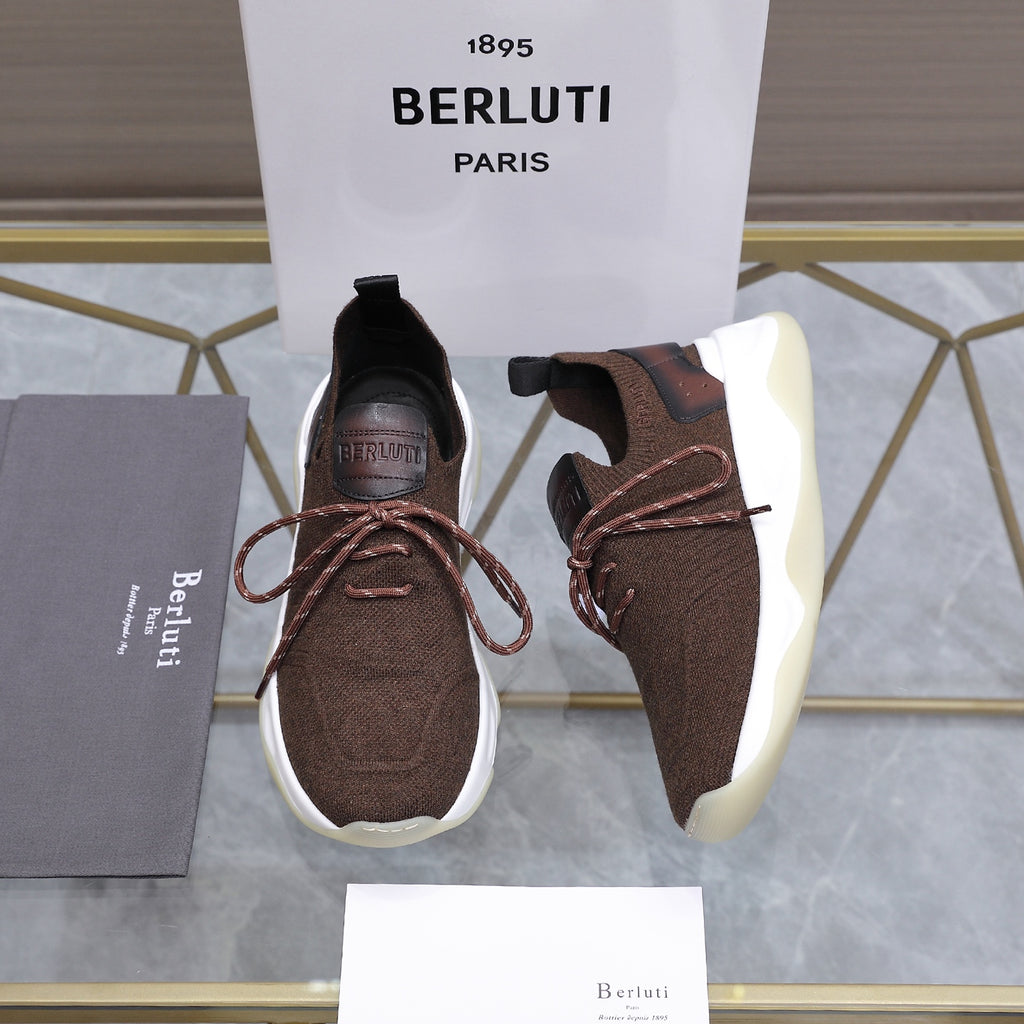 Berluti Men's Edge-Last Leather Casual Shoes
