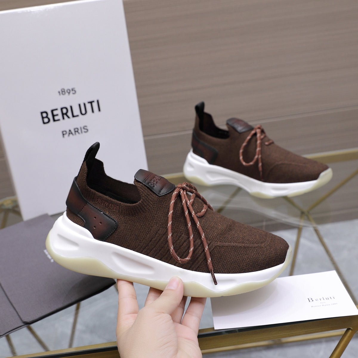 Berluti Men's Edge-Last Leather Casual Shoes