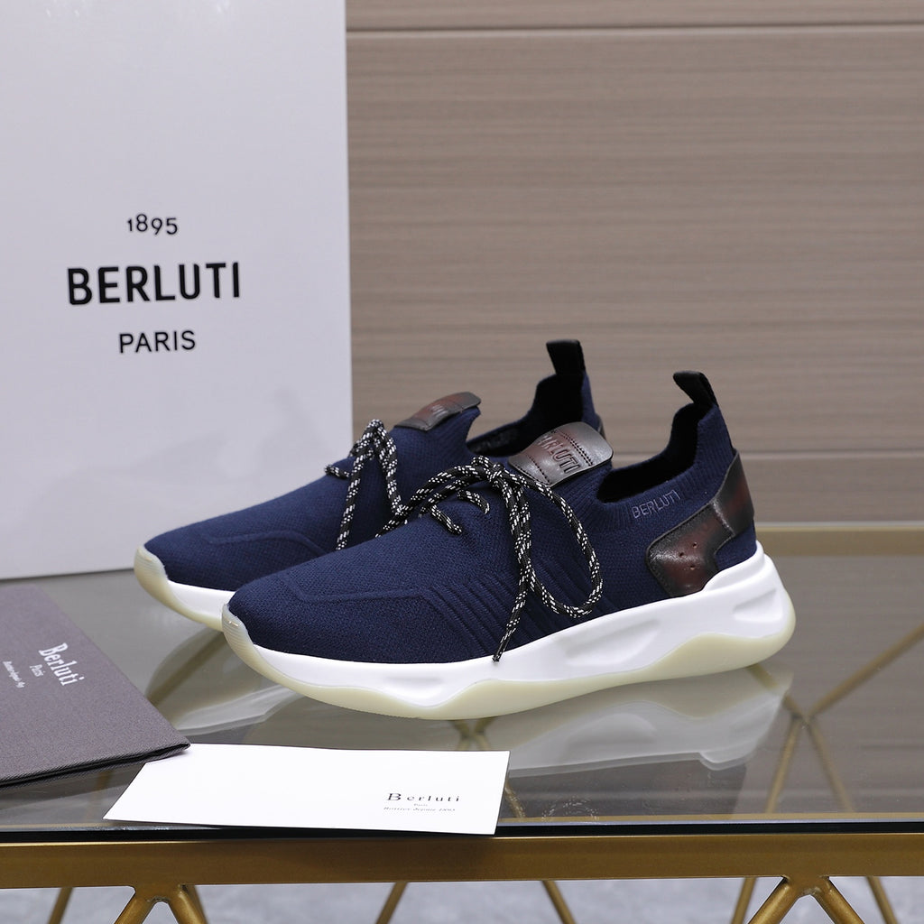 Berluti Men's Edge-Last Leather Casual Shoes