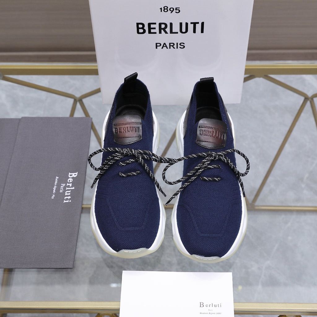 Berluti Men's Edge-Last Leather Casual Shoes